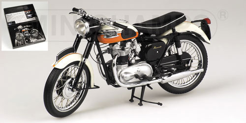 TRIUMPH BONNEVILLE 650 T120 – 1959 – CREAM 1:12 model