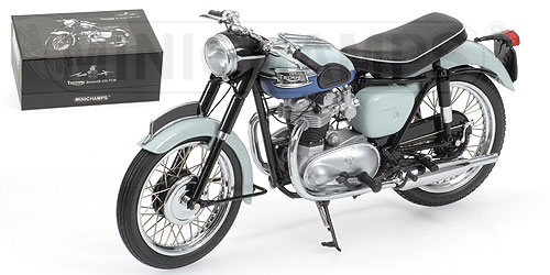TRIUMPH BONNEVILLE T120 – 1959 – GREY/BLUE 1:12 model