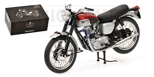 TRIUMPH TR6 – 1961 – SILVER/RED 1:12 model