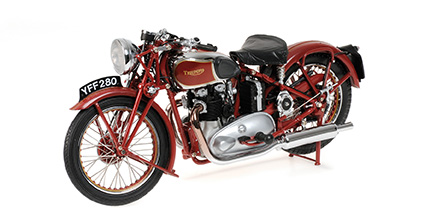 TRIUMPH SPEED TWIN – 1939 – RED 1:12 model