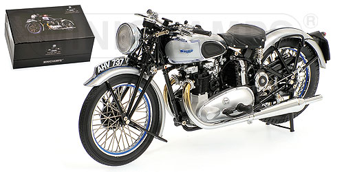TRIUMPH TIGER 100 – 1939 – SILVER 1:12 model