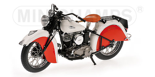 INDIAN SPORT SCOUT – 1940 – DARK RED/WHITE 1:12 model