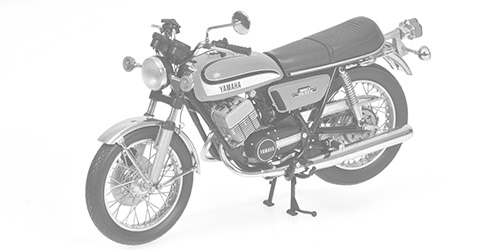 YAMAHA RD 350 – 1973 – BLUE METALLIC 1:12 model