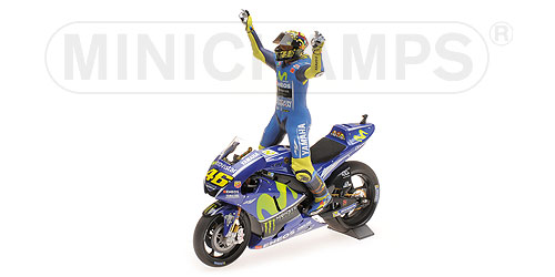 YAMAHA YZR-M1 – MOVISTAR YAMAHA – VALENTINO ROSSI – WINNER ASSEN GP 2017 – W/ FIGURINE 1:12 model