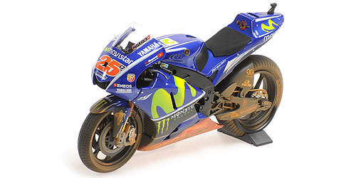 YAMAHA YZR-M1 – MAVERICK VINALES – W/ RAIN TYRES – DIRTY LOOK – MALAYSIA GP MOTOGP 2017 1:12 model
