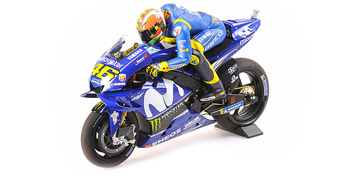 YAMAHA YZR-M1 – MOVISTAR YAMAHA – VALENTINO ROSSI – POLE POSITION MUGELLO GP 2018 – W/ FIGURINE - L.E. 1002 pcs. 1:12 model