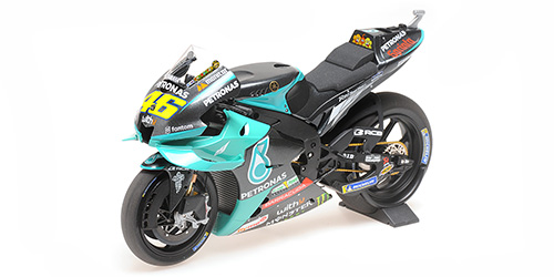 YAMAHA YZR-M1 – TEAM PETRONAS YAMAHA SRT – VALENTINO ROSSI – VALENCIA MOTOGP 2021 – L. RACE OF VR46 - L.E. 2844 pcs. 1:12 model