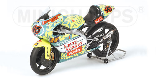 APRILIA 250 CCM – VALENTINO ROSSI – TEAM APRILIA GRAND PRIX RACING – WORLD CHAMPION GP 250 1999 1:12 model