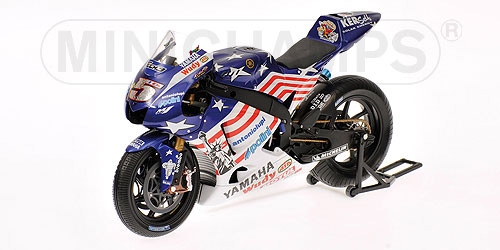 YAMAHA YZR-M1 – COLIN EDWARDS – TEAM TECH-3-YAMAHA – MOTOGP 2008 LAGUNA SECA L.E. 700 pcs. 1:12 model