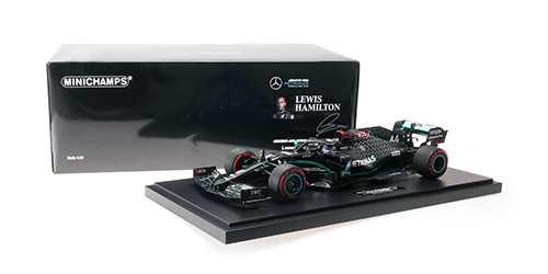 MERCEDES-AMG PETRONAS FORMULA ONE TEAM W11 EQ PERFORMANCE – L.HAMILTON – 91st F1 WIN EIFEL GP 2020 - L.E. 200 pcs. 1:12 model