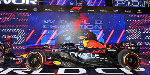 RED BULL RACING HONDA RB19 – M. VERSTAPPEN – 2ND PLACE QATAR SPRINT RACE – WC 2023 - L.E. 170 pcs. 1:12 model