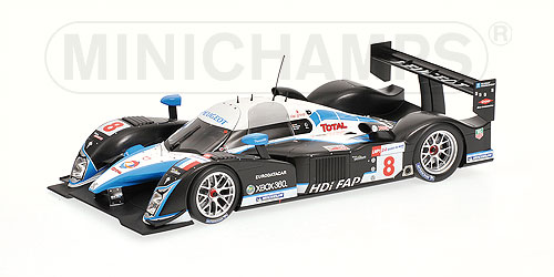 PEUGEOT 908 HDI FAP – TEAM PEUGEOT TOTAL – LAMY/SARRAZIN/WURZ – 5TH PLACE 24H LE MANS 2008 L.E. 1208 pcs. 1:18 model