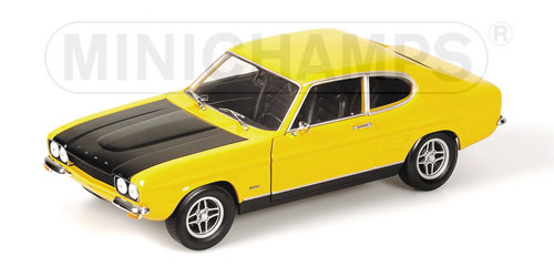 FORD CAPRI RS (RHD) – 1970 – YELLOW/BLACK 1:18 model