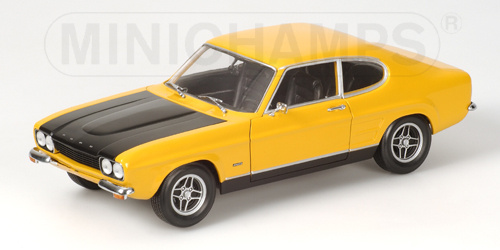 FORD CAPRI RS (LHD) – 1970 – YELLOW/BLACK 1:18 model