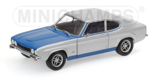 FORD CAPRI RS (LHD) – 1973 – SILVER/BLUE 1:18 model