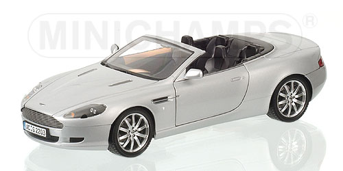 ASTON MARTIN DB 9 VOLANTE (RHD) – 2004 – SILVER 1:18 model