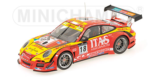 PORSCHE 911 GT3 R – DE LORENZI RACING – DE LORENZI/BONETTI/CACCIA/BONTEMPELLI – 24H SPA 2011 1:18 model