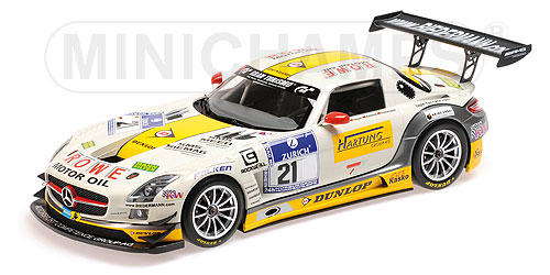 MERCEDES-BENZ SLS AMG GT3 – ROWE RACING – HARTUNG/HEYER/REHFELD/HOHENADEL – 24H NÜRBURGRING 2013 1:18 model