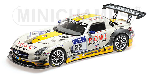 MERCEDES-BENZ SLS AMG GT3 – ROWE RACING – GRAF/JÄGER/SEYFFARTH/BASTIAN – 24H NÜRBURGRING 2013 L.E. 513 pcs. 1:18 model