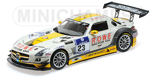 MERCEDES-BENZ SLS AMG GT3 – ROWE RACING – ARNOLD/ROLOFF/SEYFFARTH/JÄGER – 24H NÜRBURGRING 2013 L.E. 513 pcs. 1:18 model