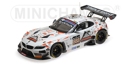 BMW Z4 GT3 (E89) – TRIPLE EIGHT RACING – MOWLE/RATCLIFFE/OSBORNE/MÜLLER – 24H SPA 2015 L.E. 204 pcs. 1:18 model