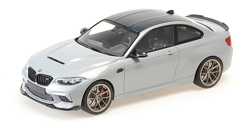BMW M2 CS – 2020 – SILVER METALLIC W/GOLD WHEELS 1:18 model