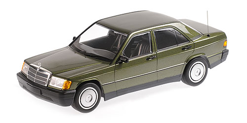 MERCEDES-BENZ 190E (W201) – 1982 – GREEN METALLIC - L.E. 504 pcs. 1:18 model