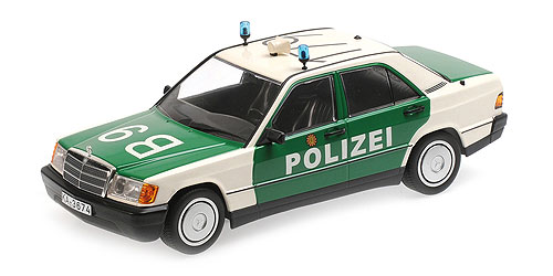 MERCEDES-BENZ 190E (W201) – 1982 – ‘POLIZEI GERMANY’ - L.E. 300 pcs. 1:18 model
