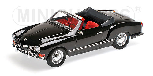 VOLKSWAGEN KARMANN GHIA CONVERTIBLE – 1970 – BLACK L.E. 1002 pcs. 1:18 model
