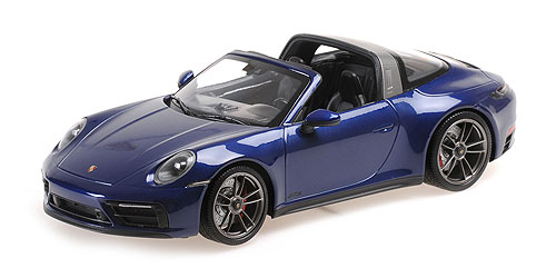PORSCHE 911 (992) TARGA 4 GTS – 2021 – BLUE METALLIC - L.E. 660 pcs. 1:18 model