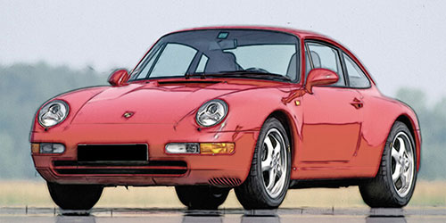 PORSCHE 911 (993) – 1993 – RED 1:18 model