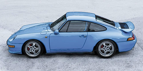 PORSCHE 911 RS (993) – 1994 – BLUE 1:18 model