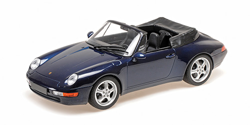 PORSCHE 911 (993) CABRIOLET – 1994 – BLUE METALLIC 1:18 model