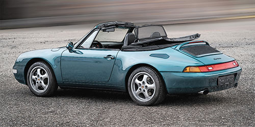 PORSCHE 911 (993) CABRIOLET – 1994 – GREEN METALLIC 1:18 model