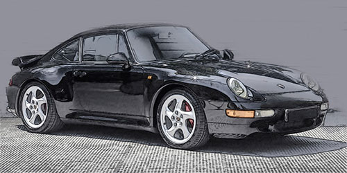 PORSCHE 911 (993) TURBO – 1995 – BLACK 1:18 model