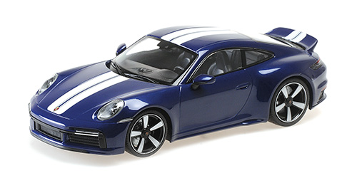 PORSCHE 911 (992) SPORT CLASSIC – 2022 – BLUE METALLIC 1:18 model