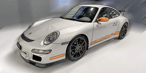 PORSCHE 911 GT3 RS – 2007 – SILVER 1:18 model