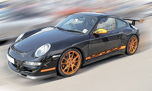 PORSCHE 911 GT3 RS – 2007 – BLACK 1:18 model