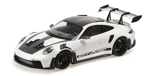 PORSCHE 911 (992) GT3RS – 2023 – WHITE W/ BLACK WHEELS & DECOR 1:18 model