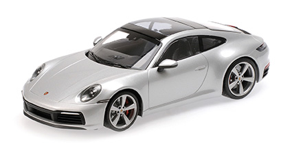 PORSCHE 911 CARRERA 4S – 2019 – SILVER - L.E. 408 pcs. 1:18 model