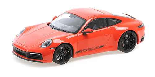 PORSCHE 911 CARRERA 4S – 2019 – ORANGE 1:18 model