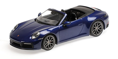 PORSCHE 911 CARRERA 4S CABRIOLET – 2019 – BLUE METALLIC - L.E. 504 pcs. 1:18 model
