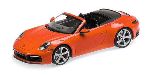 PORSCHE 911 CARRERA 4S CABRIOLET – 2019 – ORANGE - L.E. 504 pcs. 1:18 model
