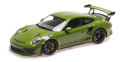 PORSCHE 911 GT3RS (991.2) – 2019 – GREEN W/WORDING W/ BLACK WHEELS 1:18 model