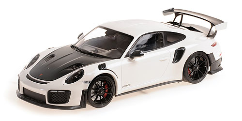 PORSCHE 911 (991.2) GT2RS – 2018 – WHITE W/ BLACK WHEELS - L.E. 300 pcs. 1:18 model