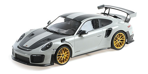 PORSCHE 911 (991.2) GT2RS – 2018 – CHALK W/ WEISSACH PACKAGE W/ GOLDEN MAGNESIUM WHEELS - L.E. 300 pcs. 1:18 model
