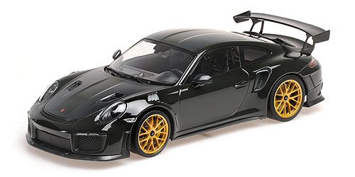 PORSCHE 911 (991.2) GT2RS – 2018 – GREEN W/ WEISSACH PACKAGE W/ GOLDEN MAGNESIUM WHEELS - L.E. 300 pcs. 1:18 model