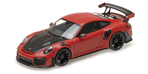 PORSCHE 911 (991.2) GT2RS – 2018 – RED W/ BLACK WHEELS 1:18 model