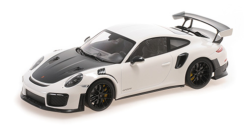 PORSCHE 911 (991.2) GT2RS – 2018 – WHITE W/ BLACK MAGNESIUM WHEELS 1:18 model