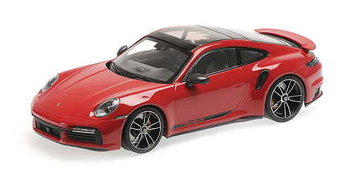 PORSCHE 911 (992) TURBO S – 2020 – RED - L.E. 302 pcs. 1:18 model